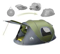 Night Cat Tienda de Campaña Pop Up para 2 4 Personas Impermeable Instantánea Automática Fácil instalación Cúpula Tienda de Cacaciones (Green, 2 People)