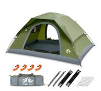 Night Cat Tiendas de campaña familiares para 2 personas con mosca impermeable única tienda de campaña doble capas 2 puertas fácil instalación de clip