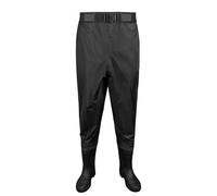 Night Cat Vadeadores para hombre impermeable: señoras mujeres aves zancudas con botas transpirables para pesca pesca pesca agua canoa kayak río senderismo, Negro , 42