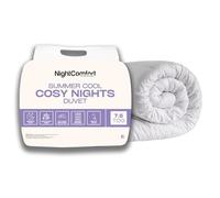 Night Comfort Cosy Nights - Edredón Individual hipoalergénico de 7,5 TOG, Funda de Microfibra Transpirable Relleno Ligero de Fibra Hueca hipoalergénica (200 x 135 cm, Blanco)
