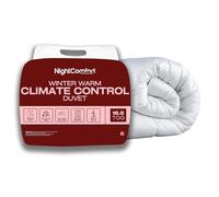 Night Comfort Winter Warms Feels Like Down - Edredón de Invierno de 16,5 TOG, Funda de Microfibra Transpirable hipoalergénica con Relleno de Fibra Hueca Pesada (Blanco, 230 x 220 cm)