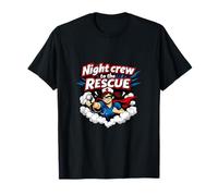 Night Crew to The Rescue Nurse Night Shift Superhero Camiseta