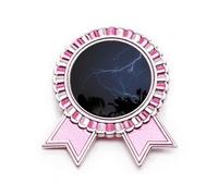 Night Dark ry Science Nature Scenery - Broche para medalla de premio ganador, color rosa, Medium, Metal