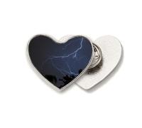 Night Dark ry Science Nature Scenery Heart Metal Pin Clip Love