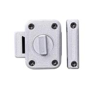 Night Door Safety Latch, Indoor Outdoor Slide Lock, Smooth Metal Gate Closure Hardware, Security Fixture for Bedroom workplace Dorm Apartment Living Space, 1.77x1.38x0.51 Inches