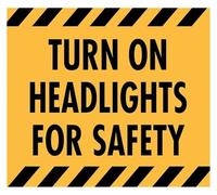 Night Driving Must Do Simple Metal Sign For Driveway 12x8 Inch