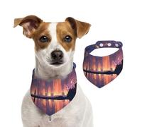 Night in the Castle - Pañuelos de doble cara para perros, bufanda reversible de algodón para perros pequeños y grandes, accesorios de impresión única para cachorros