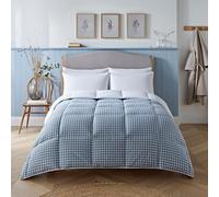 Night Lark - Edredón sin Funda - 10,5 TOG - King - Colección Gingham - Ropa de Cama de Lujo - Hipoalergénico - Lavable a máquina - Azul crepúsculo