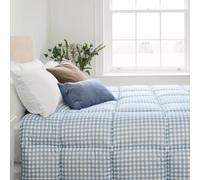 Night Lark - Edredón sin Funda - 4,5 TOG - King - Colección Gingham - Ropa de Cama de Lujo - Hipoalergénico - Lavable a máquina - Azul crepúsculo