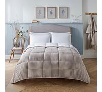Night Lark - Edredón sin Funda - Colección Gingham - Ropa de Cama de Lujo - Hipoalergénico - Lavable a máquina (Arena cálida, 4,5 TOG - Doble)