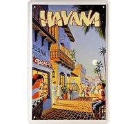 Night Life In Havana Cuba Rum Real Caribe Flair 20 x 30 Decoración Cartel de chapa 1458