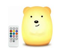 Night Light Bedroom Night Lamp Baby Multicolor Rechargeable Remote Light Night Light 9 Colors,94*144*104(mm)