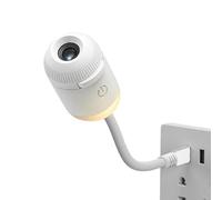 Night Light Projector - 360 Degree Rotating Table Lamp for Bedroom Decor | 2 in 1 Adjustable Brightness with 5 Sliding Projection Films, Ambient Room Lighting Effect for Home Room Atmosphere
