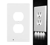 Night Light, Wall Plug, 2.95x1.38x4.92in Sensor LED, Automatic Glow, Soft Illumination for Bedroom Space, Bathroom Corners, Nursery Decor, Home Ambience, Daily Use, Hallway Lighting