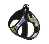 Night London Tower Bridge - Arnés para perro, chaleco con correa para mascotas para perros pequeños a medianos, perfecto para aventuras al aire libre