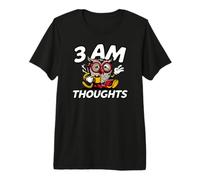 Night Owl Overthinker 3 Am Thoughts Coffee Camiseta Premium