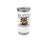 Night Owl Overthinker 3 AM Thoughts Coffee Vaso térmico de acero inoxidable de doble pared