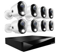 Night Owl Sistema de cámara de Seguridad para el hogar de Video DVR de 2 vías de 12 Canales con (8) cámaras de disuasión 2K HD con Cable para Interiores y Exteriores y Disco Duro de 1 TB (añade hasta