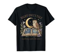 Night Owl's Tale Exploring Under The Stars Camiseta