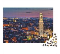 Night Panorama Puzzle para Adultos 1000 Piezas Reciclado Florence Puzzles para Personas Mayores Impossible Hard Difficult Desafiante Excelente Idea de Regalo para Women 38x26cm/1000pcs