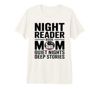 Night Reader Libro Mamá Noches tranquilas Historias Profundas Camiseta Premium