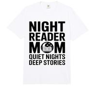 Night Reader Libro Mamá Noches tranquilas Historias Profundas Comfort Colors Adult Heavyweight T-Shirt