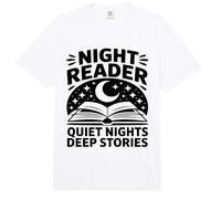 Night Reader Libro Mamá Noches tranquilas Historias Profundas Comfort Colors Adult Heavyweight T-Shirt