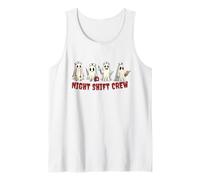 Night Shift Crew Ghost Nurse Disfraz de Halloween Divertido Camiseta sin Mangas