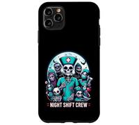 Night-Shift Crew Ghost Skeleton Zombie Divertida Enfermera de Halloween Carcasa para iPhone 11 Pro MAX