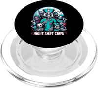 Night-Shift Crew Ghost Skeleton Zombie Divertida Enfermera de Halloween PopSockets PopGrip para MagSafe