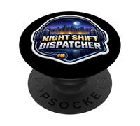 Night Shift Dispatcher 911 Horizonte de Emergencia de Primeros Auxilios PopSockets PopGrip Adhesivo
