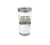 Night Shift Nurse Daylight también está sobrevalorado a las personas Vaso térmico de acero inoxidable de doble pared