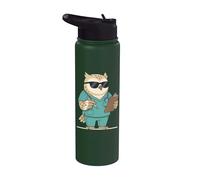 Night Shift Owl Enfermera Semana Apreciación Divertida Enfermera Stainless Steel Insulated Water Bottle