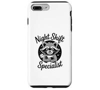 Night Shift Specialist Funny Trash Panda Raccoon Meme Carcasa para iPhone 7 Plus/8 Plus