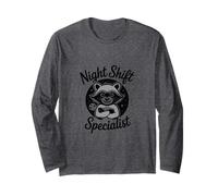 Night Shift Specialist Funny Trash Panda Raccoon Meme Manga Larga