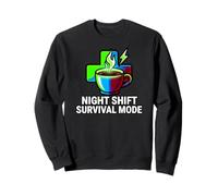 Night Shift Survival Mode Nurse Medical Coffee Sudadera