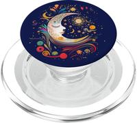 Night Sky Moon Lunar Stars Sun Love Galaxy PopSockets PopGrip para MagSafe