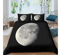 Night sky photography Funda Edredon Juego de 3 Piezas Diseño 3D con Cremallera Nocturno sky photography Funda de Edredón incluye Funda de Almohada Suave Lavables for Adolescentes （140x200cm）