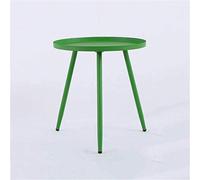 Night Stand Side Table End Tables Nordic Wrought Iron Small Round Tea Table Simple Bedroom Bedside Living Room Balcony Triangle Sofa Table Coffee Table (Color : White Size : 4043.5cm) (Green 46*50cm)