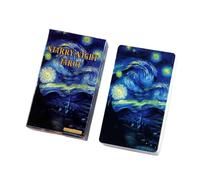 Night Tarot Cards, 78 Card Deck, English Oracle, 4,06 x 2,36 pulgadas, Fate Adivination, Portable Travel Set, Desktop Toy, Beginner Friendly, Spiritual Guidance, on The Go Entertainment