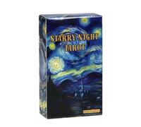 Night Tarot Oracle Card Deck with 78 Moonlit Ilustraciones, Spiritual Adivination Game for Intuitive Guidance and Self Discovery, Portable Card Set for Meditation Desktop Play and Mystical Exploration