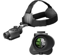 Night Vision Monocular - Nightfox Prowl, HD Recording, 32GB, 1x Magnification, Head Mounted, 54° Wide FOV, Dual IR 850 & 940nm, Airsoft NVG for Helmet