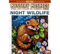 Night Wildlife - Mystery Mosaic Color by Number - Vol. 15: 100 Designs in Pixel Art - Charming Nocturnal Creatures in the Moonlight (Pixel Art Color by Number)