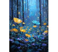 Night Woods 3000 Piece Jigsaw Puzzles for Adults, Colourful, Challenging & Brainteasing Adult Puzzles 3000 Pieces Butterflies, Fun jigsaws for The Whole Family 48x32 Inch