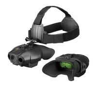 Nightfox Swift 2 Gafas de Visión Nocturna, Montaje en Cabeza o Casco, Amplio Campo de Visión, Aumento de 1x, Visión Nocturna por Infrarrojos, IR Discreto de 940 NM, Ideales para Airsoft
