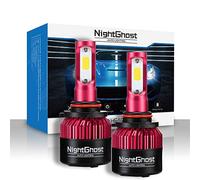 Nightghost 2X Bombillas 9000 Lúmenes Led para Faros LED Coche Luz Blanca 6500K 12V Vehicles Lamparas HB3 9005 Reemplazo para con Moto Diesel 24V 2 Años de Garantía
