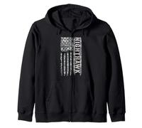 Nighthawk F117 - Bandera de Estados Unidos, Camuflaje Militar Sudadera con Capucha
