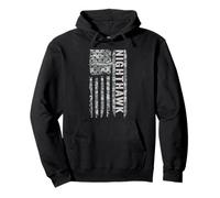 Nighthawk F117 - Bandera de Estados Unidos, Camuflaje Militar Sudadera con Capucha