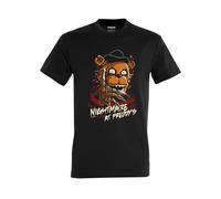 Nightmare at Freddy´s - Camiseta Hombre Manga Corta Modelo: 291A Talla S Color Negro