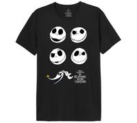 Nightmare Before Christmas Mejackdts004 Camiseta, Negro, S para Hombre